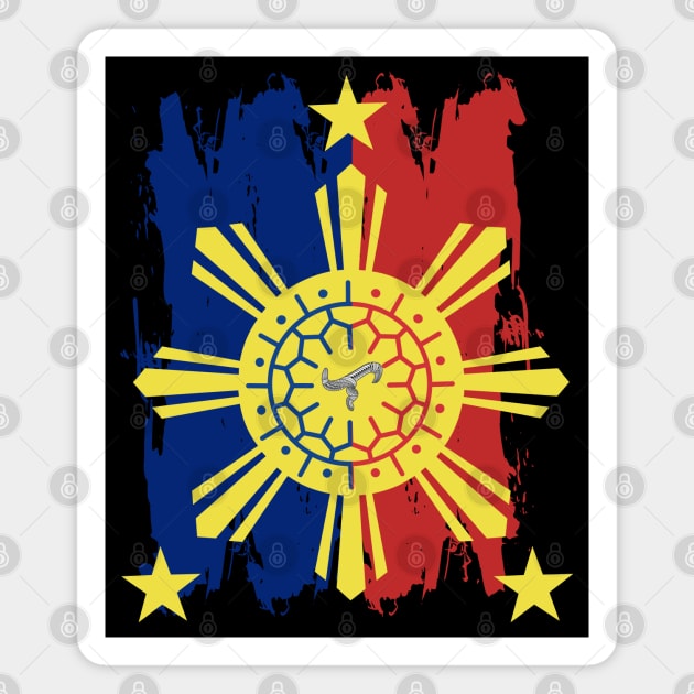 Philippine Flag / 3 Stars & Sun / Baybayin - LA Magnet by Pirma Pinas